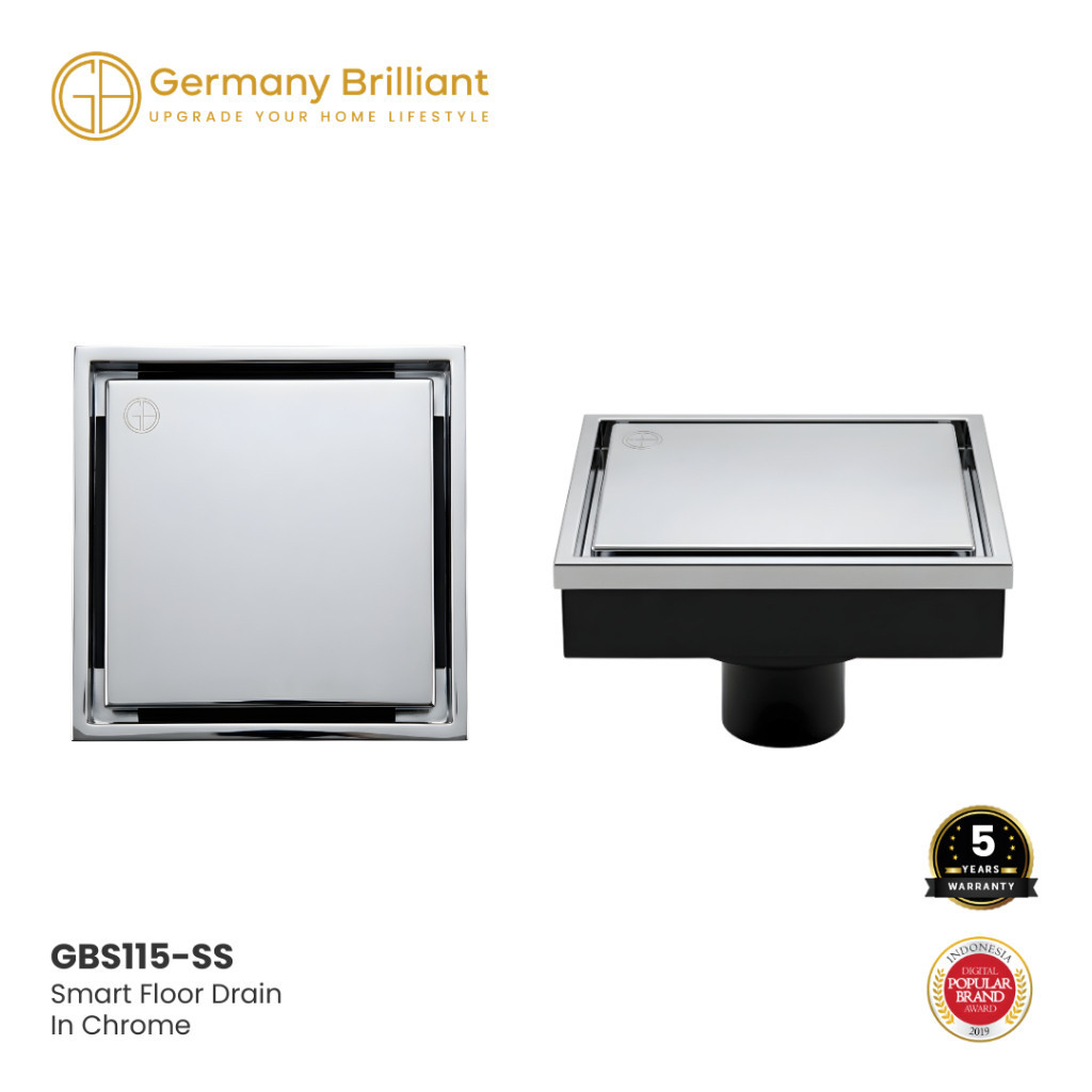 SALE  Germany Brilliant Smart Floor Drain Saringan Got Kamar Mandi GBS115 Series (Ex Display Pameran