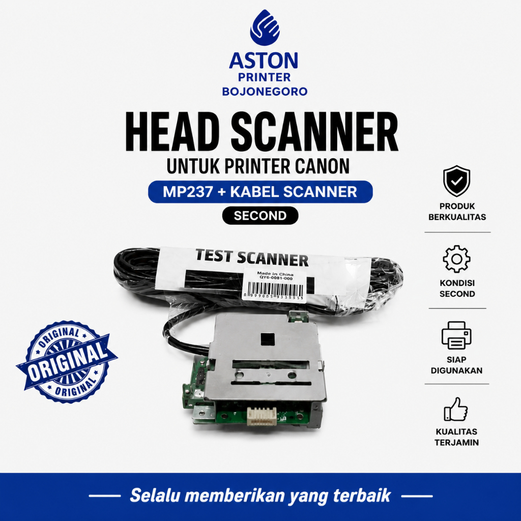 Head scanner untuk printer canon MP237 + kabel scanner second