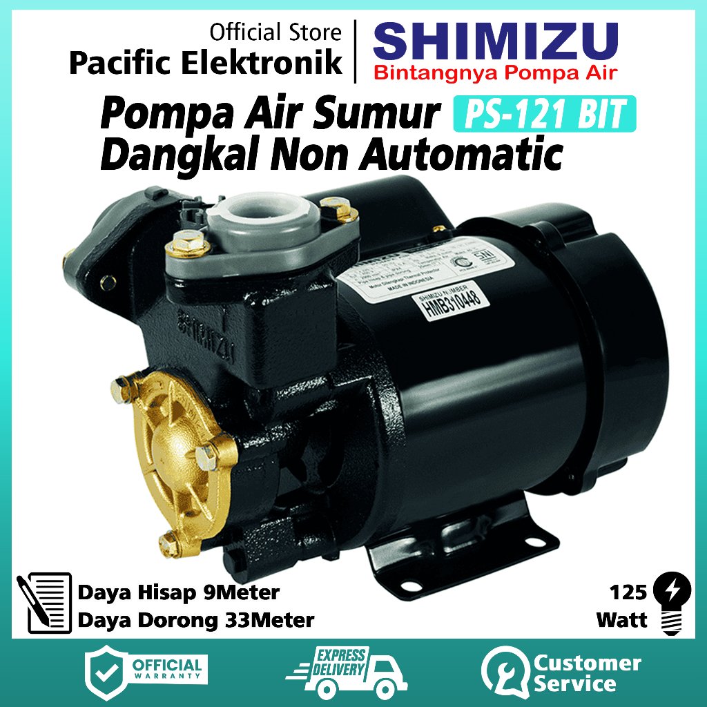 Pompa Air Shimizu Manual PS-121BIT / 121BIT