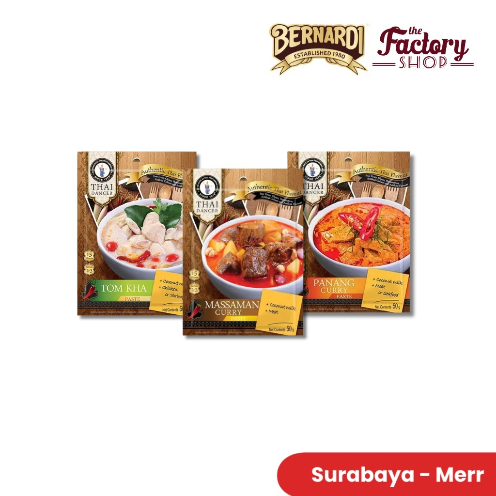 THAI DANCER MASSAMAN CURRY PASTE PANANG CURRY PASTE TOM KHA PASTE 50ML [SURABAYA]