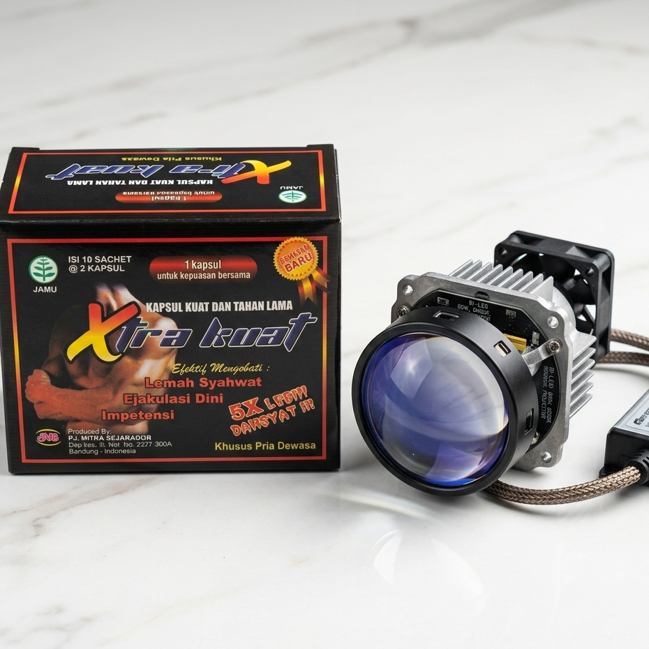 Lampu LED Motor Xtra Kuat 5W 6000K dengan Radiator dan Driver