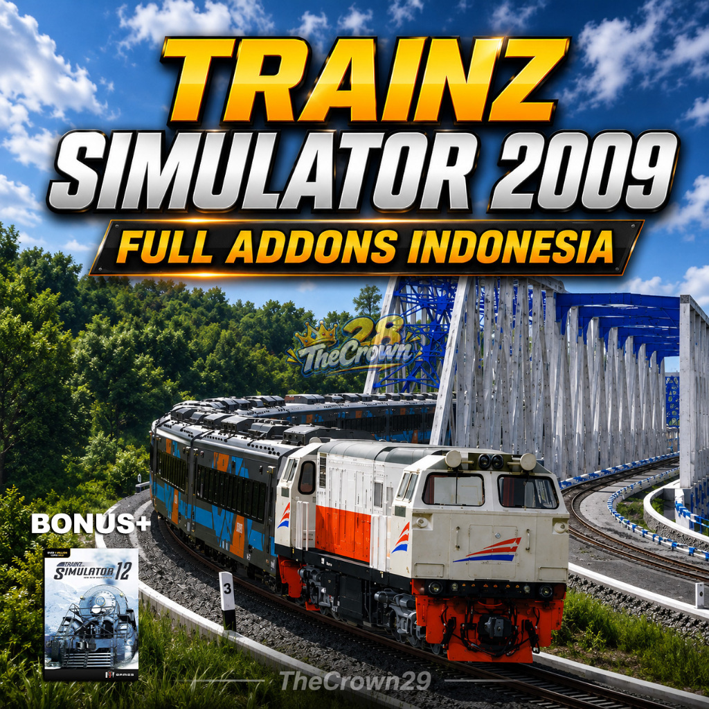 Trainz Simulator 2009 + Trainz Simulator 2012 New Addons Indonesia Terbaru Lengkap Addons Indonesia