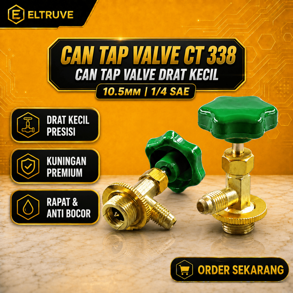 Can Tap Tape Valve  Ct 338| Kran Keran Pemutar Pembuka Kaleng R600a & R11