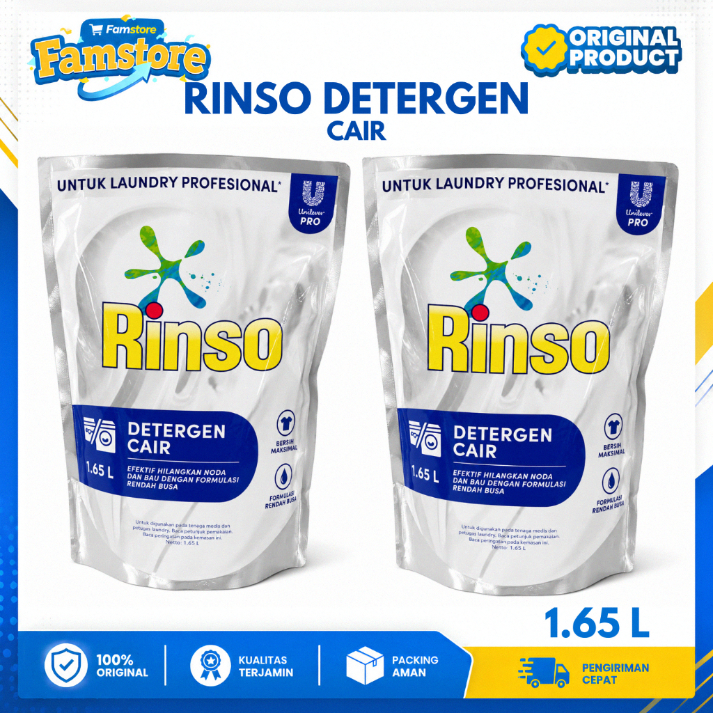 Detergen Cair Rinso Matic 1,65L (ORIGINAL) 1pcs