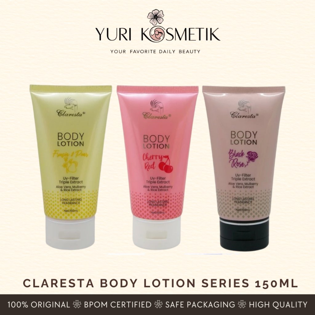 Claresta Body Lotion Series 150ML Yuri Kosmetik