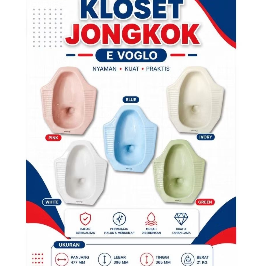 kloset jongkok besar / wc jongkok vito