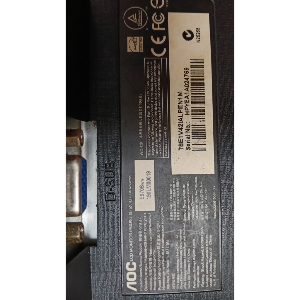 Monitor AOC 19"
