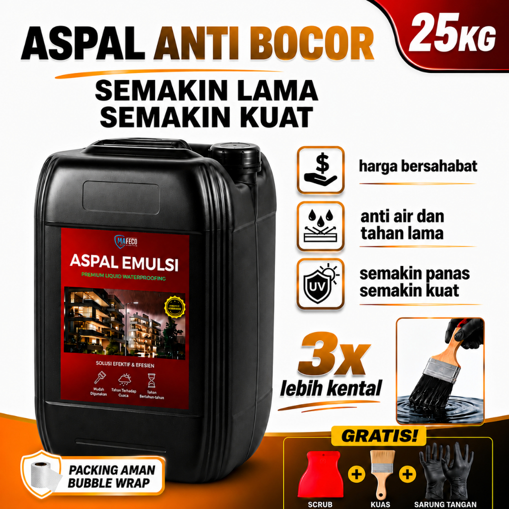 ASPAL CAIR 25KG ORIGINAL PELAPIS ANTI BOCOR