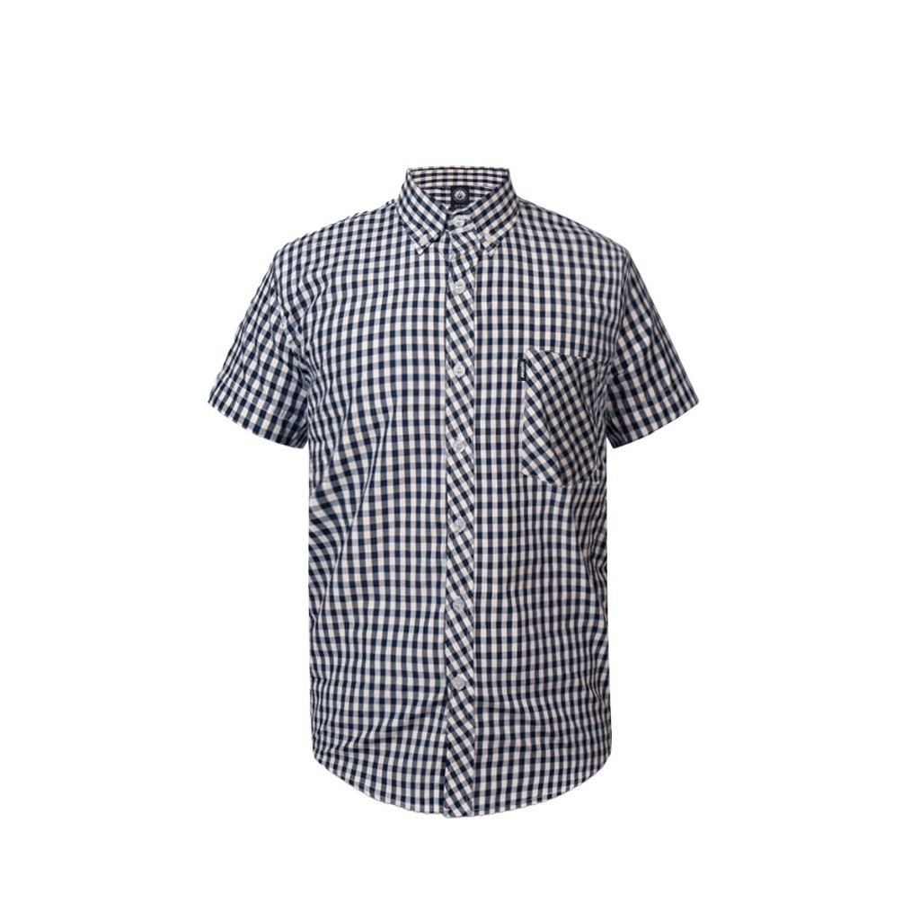 Prung Panama Short Sleeve Kemeja Lengan Pendek Kotak Kotak