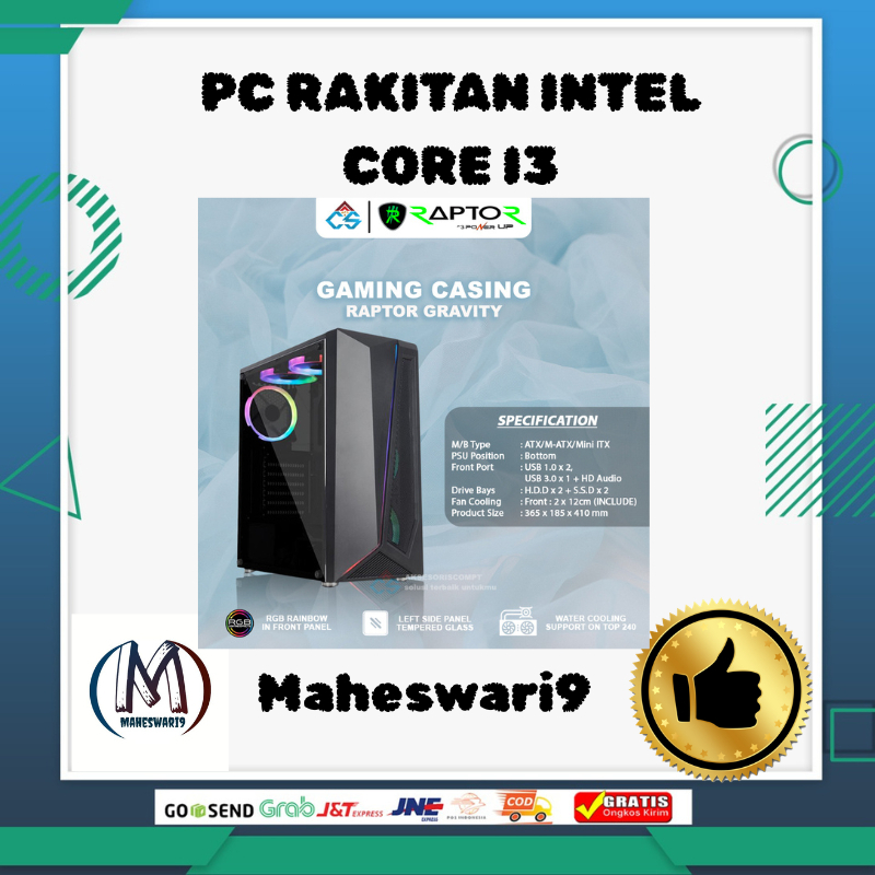 PC RAKITAN CORE i3 12100 GENERASI 12 RAM 16GB