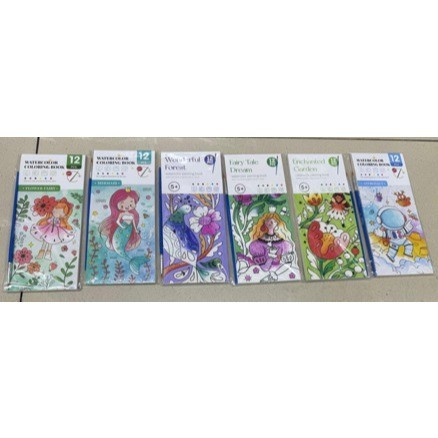WATERCOLOR COLORING BOOK ( Buku Warna/Mewarnai )