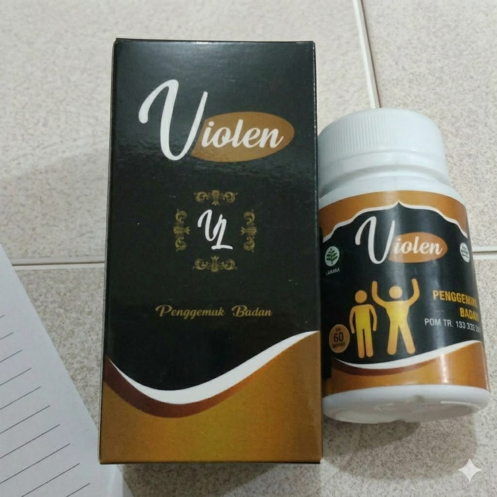 VIOLEN Obat Penggemuk Badan Herbal 60 Kapsul Menambah Berat Badan Anak Dewasa halal
