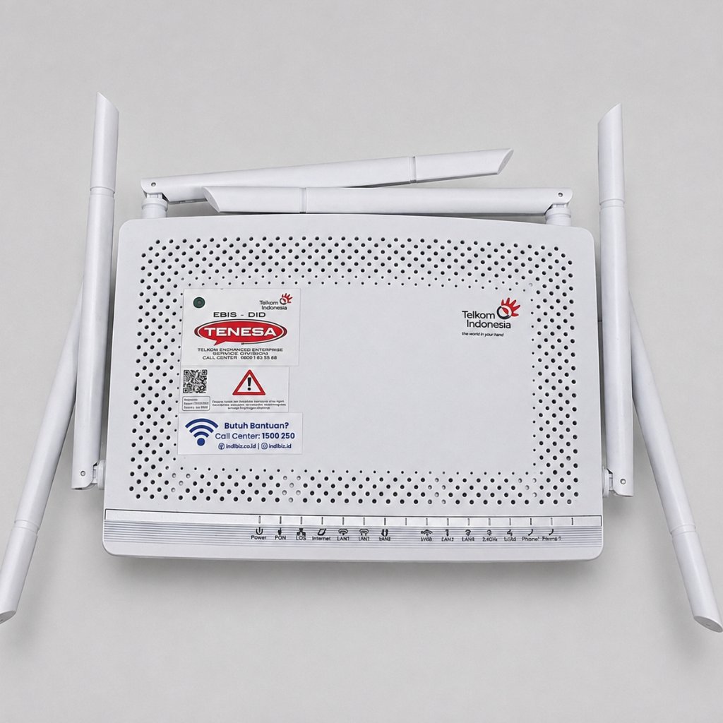 ROUTER ONT FIBERHOME PREMIUM 6 ANTENA DUALBAND 4G & 5G LENGKAP ADAPTOR