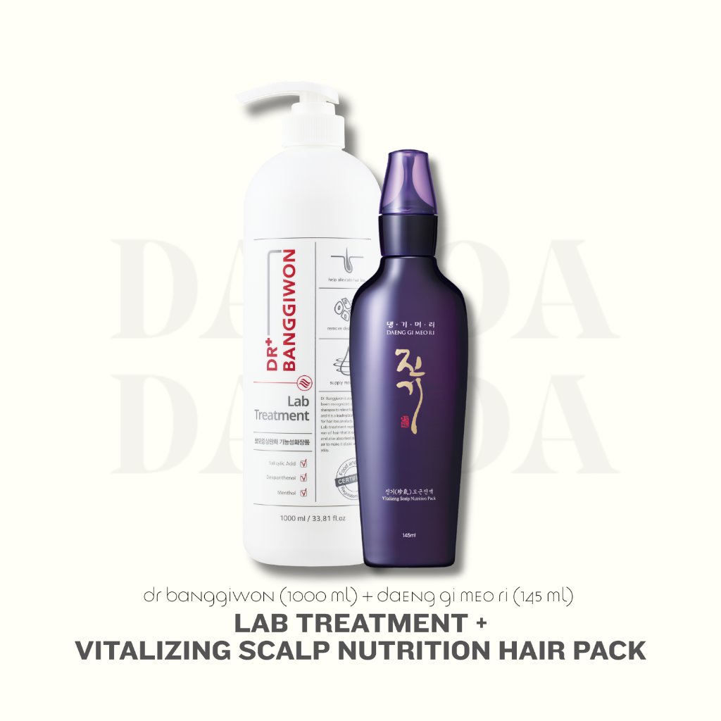 DAMOA - Lab Shampoo DR.Banggiwon 1000ml + Vitalizing nutrition hair pack 145ml - Paket penumbuh ramb