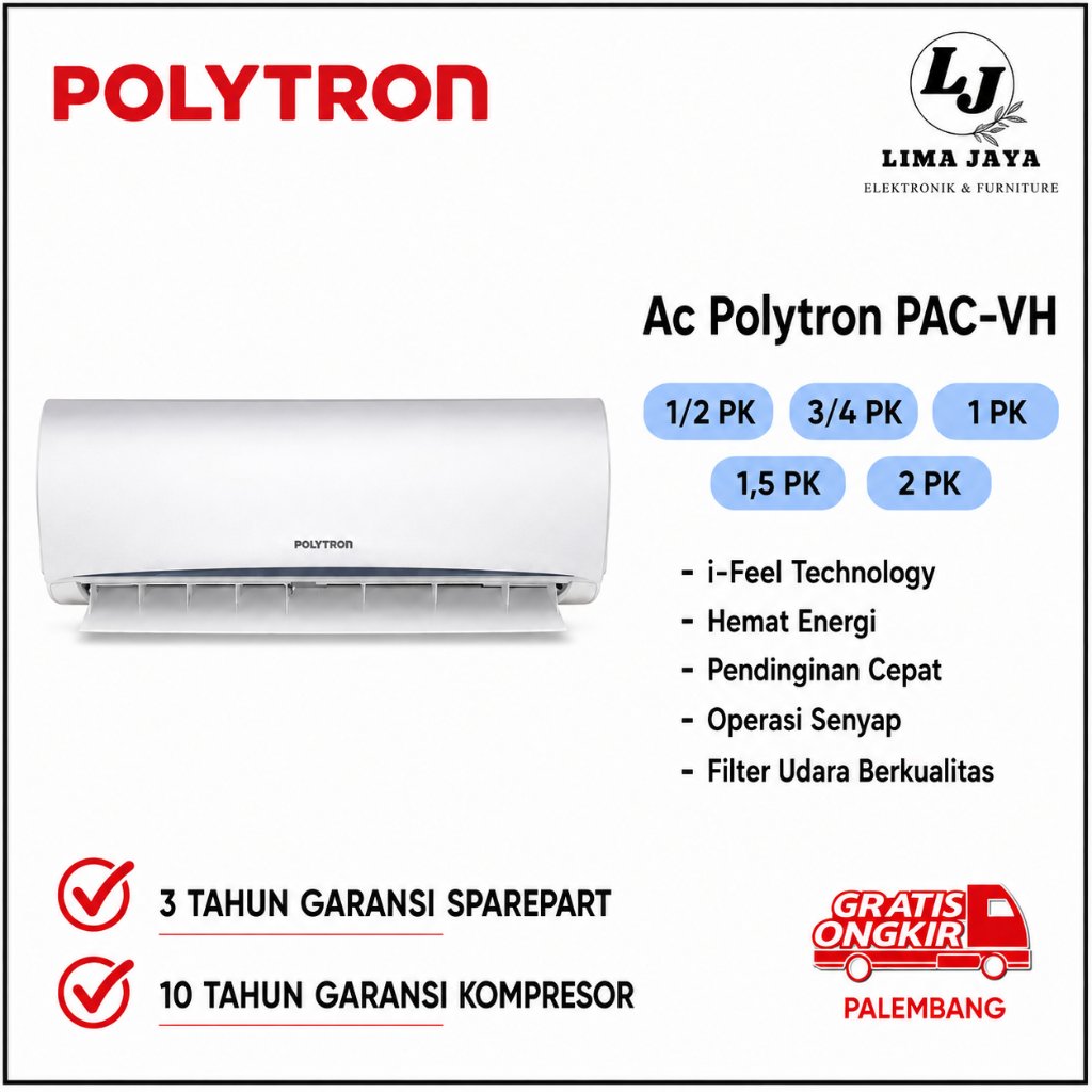 AC POLYTRON STANDAR PAC-VH - 1/2PK / 3/4PK / 1PK / 1,5PK / 2PK - 05VH/07VH/09V/12VH/18VH