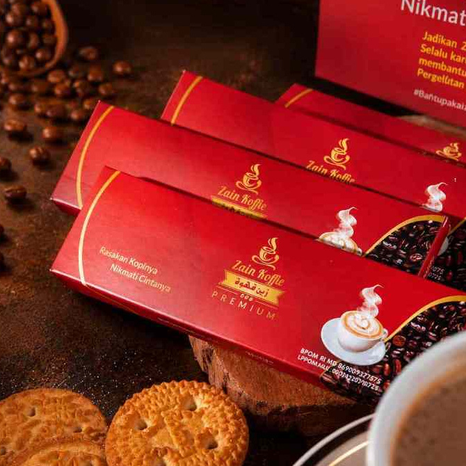 Zain Koffie Sachet, 1 Bungkus untuk 2 kali minum. Exp Maret 2028