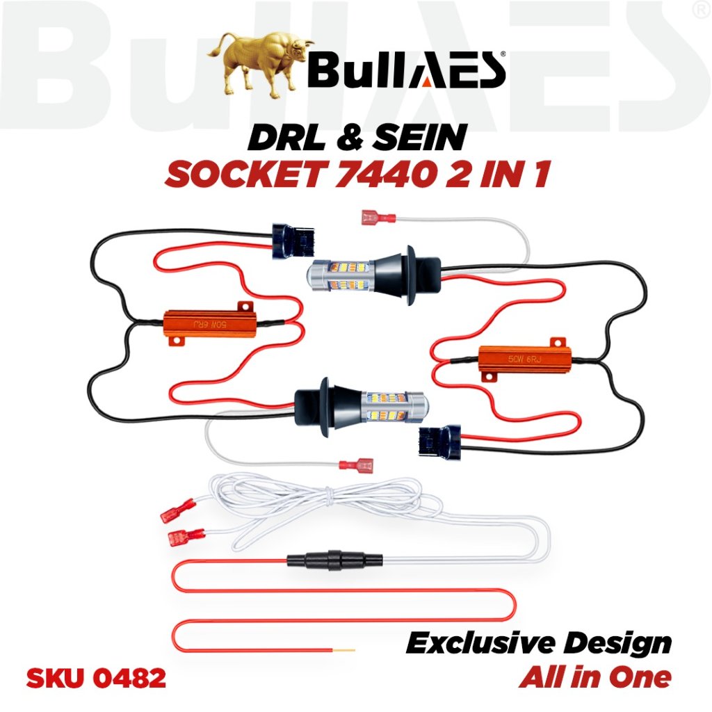 LAMPU LED DRL DAN SEIN SOCKET T20 MOBIL I Lampu Sein Dan Drl 2 In 1