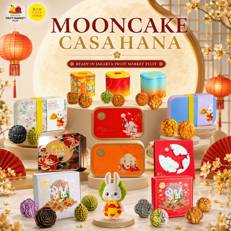 Casa Hana Mooncake Premium Kue Bulan Casa Hana isi 2 dan isi 4