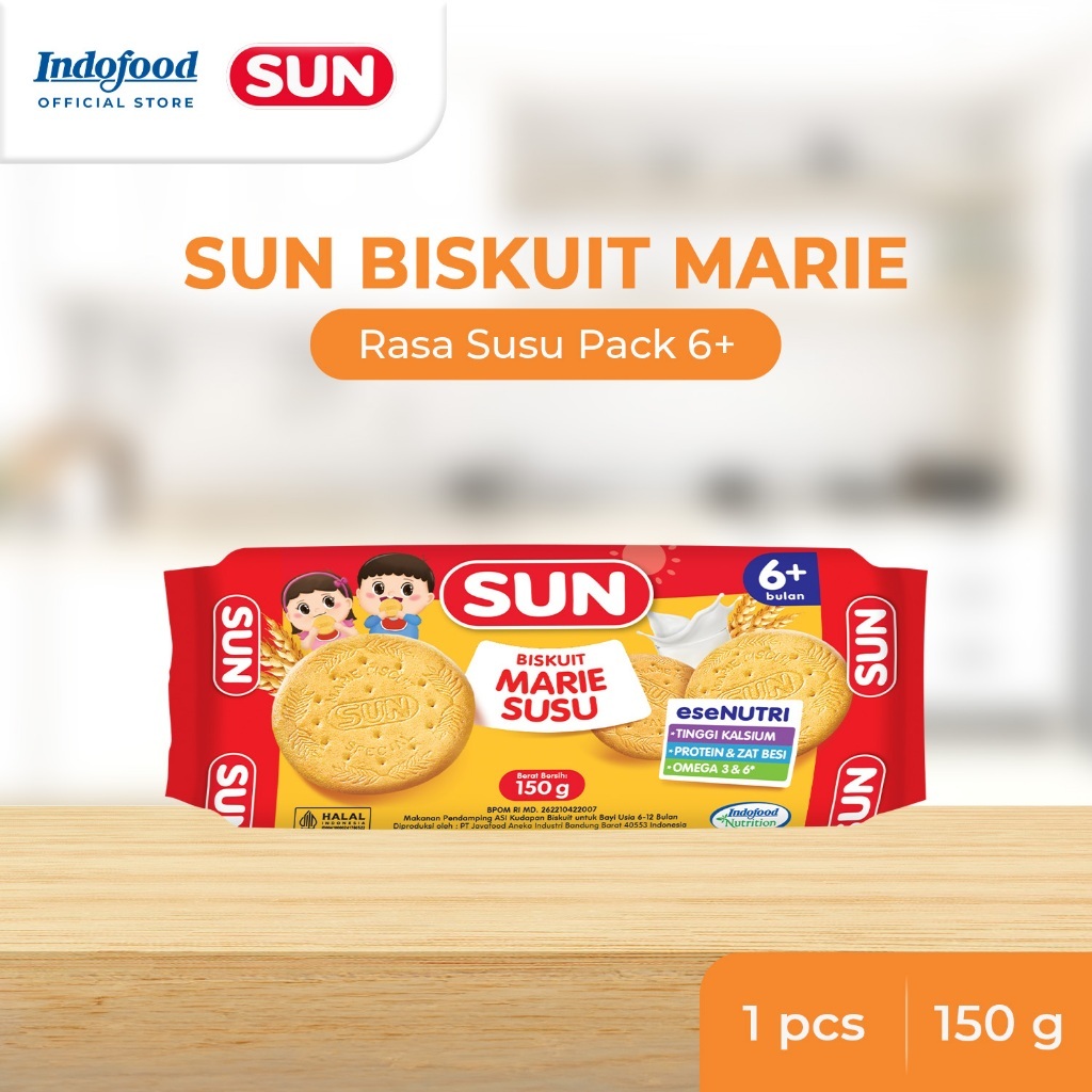 SUN Biskuit Marie Susu 150 Gr