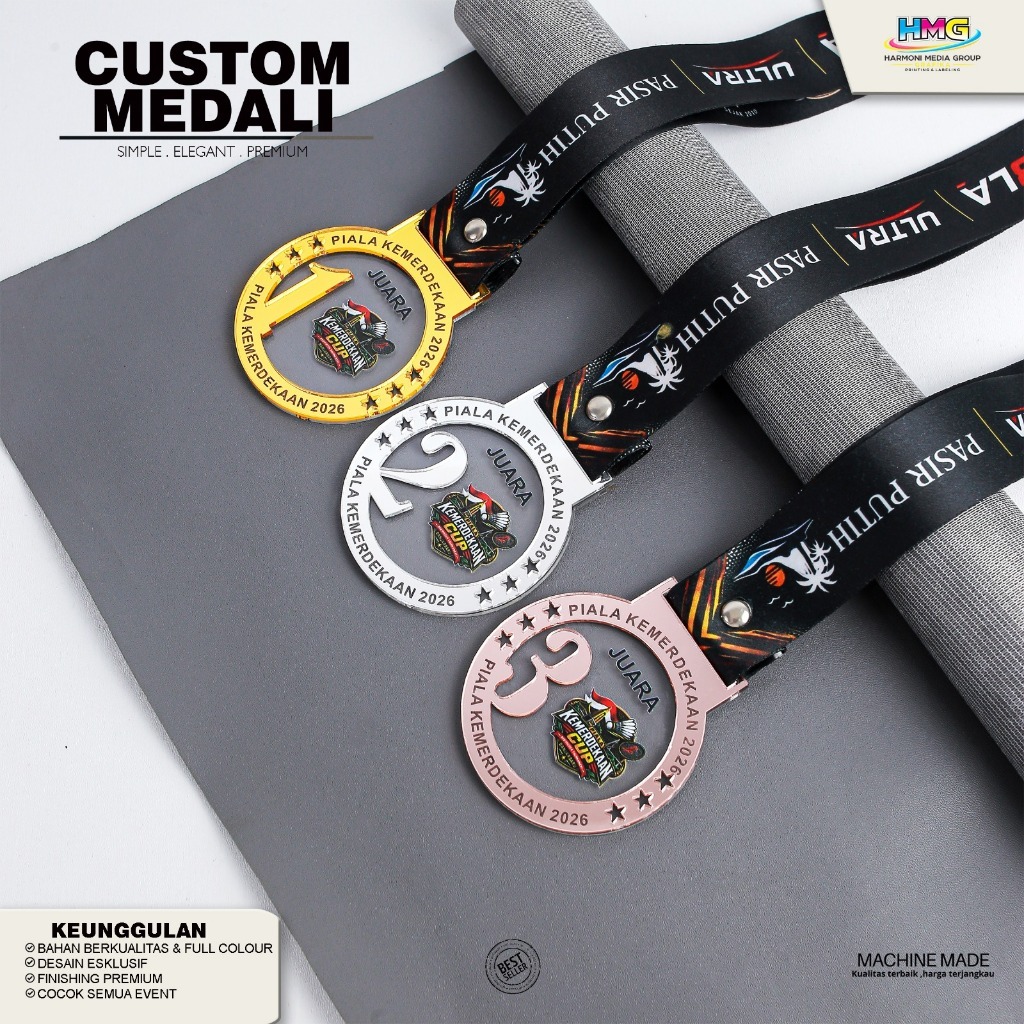 custom medali  mendali akrilik lanyard akrilik custom penghargaan medali akrilik cetak uv medali