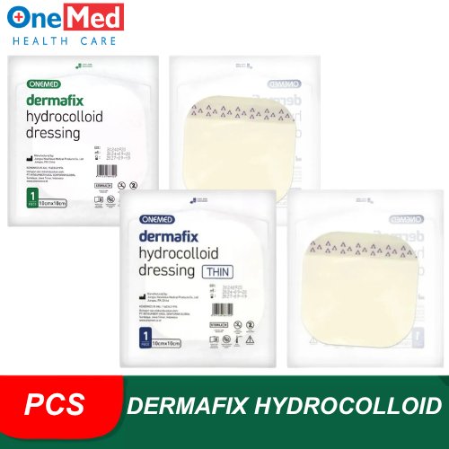 Onemed Dermafix Hydrocolloid Dressing 10x10cm | Dermafix Hydrocolloid Dressing Thin Plester Luka