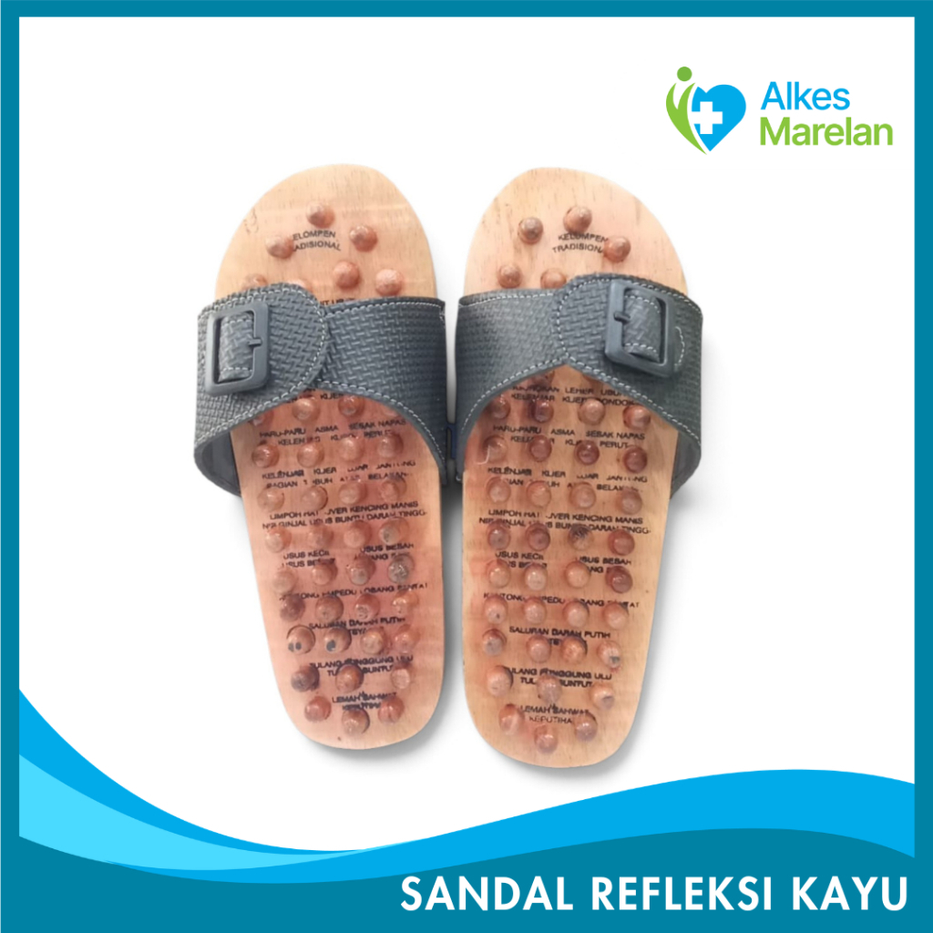 Sandal Refleksi Kayu / Sandal Kesehatan Sandal Refleksi Kayu /Refleksi Sandal Terapi