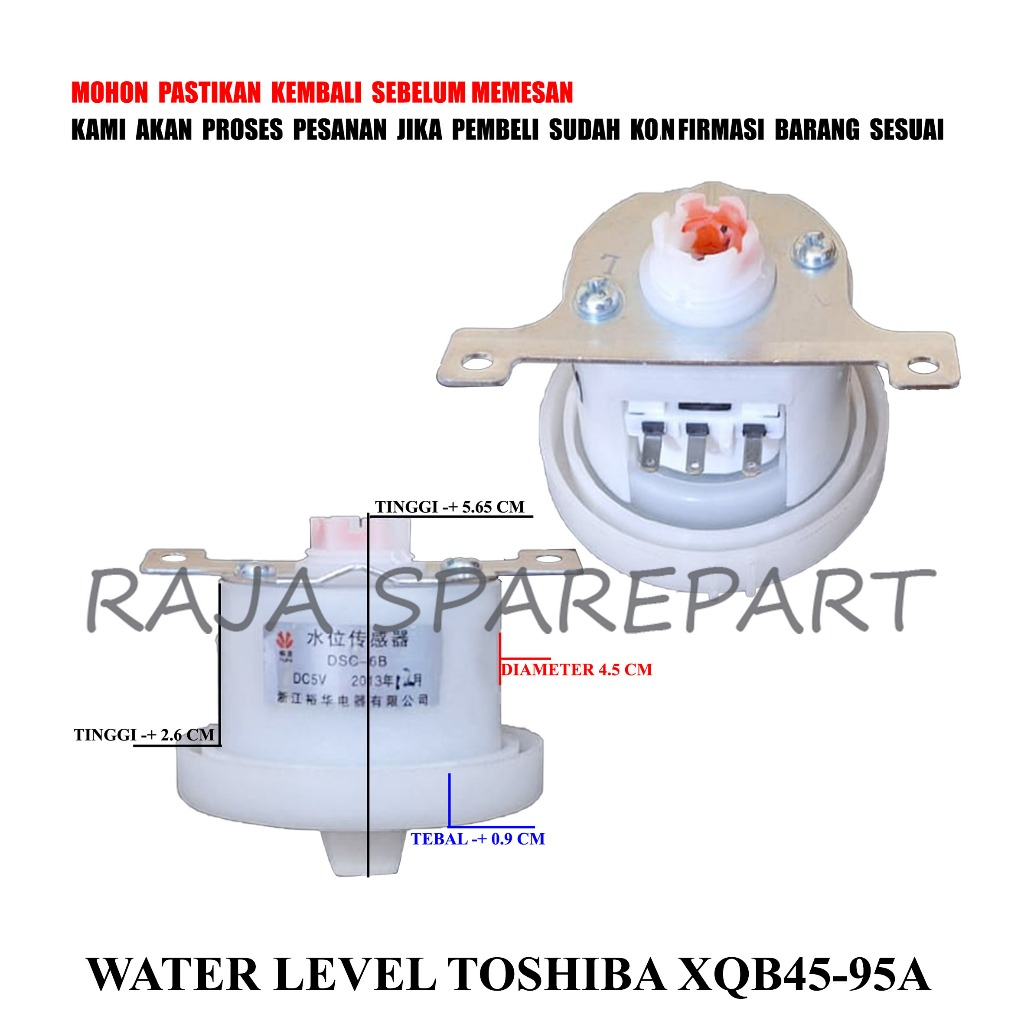 WATER LEVEL TOSHIBA XQB45-95A/ WATER LEVEL MESIN CUCI (WWL18 )