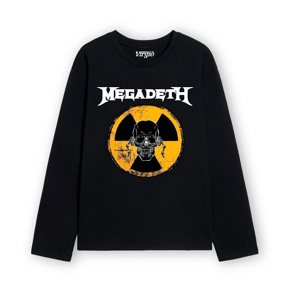 Virgio Kaos Lengan Panjang Megadeth T-shirt long sleeve pria wanita unisex