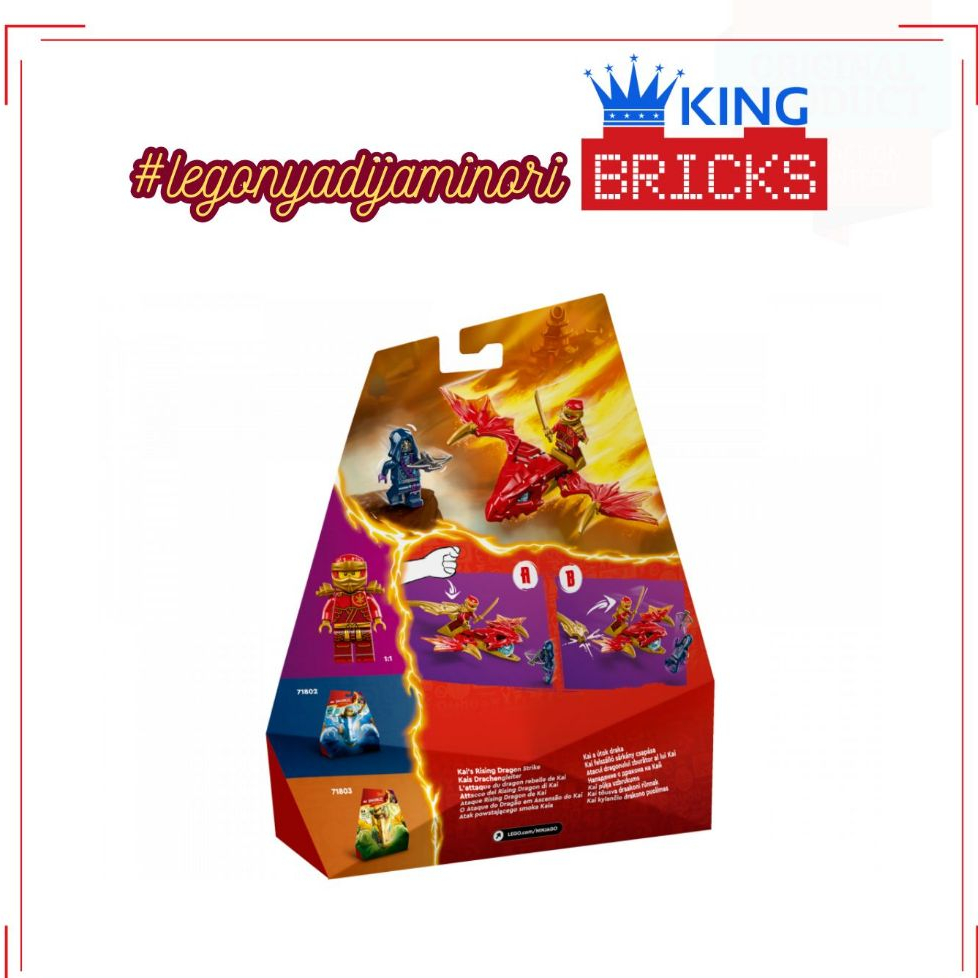 Mainan Anak NINJAGO 71801 Kai Rising Dragon Strike - LEGO Robot Ninja Original Murah Jakarta