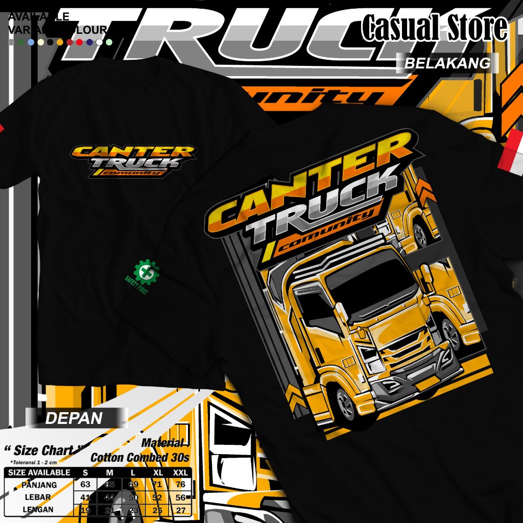 T-shirt Kaos Truk Canter truckGANK Driver Canter Kaos Driver Muda