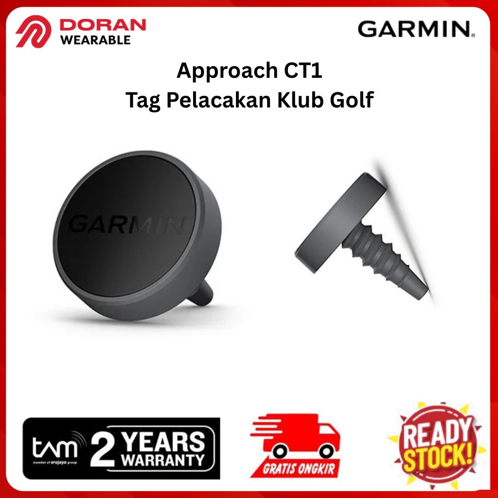 Garmin Approach CT1 Tag Pelacakan Klub Golf- Garansi resmi TAM 2 Tahun