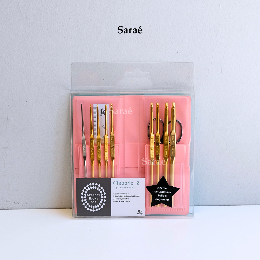 Tulip Classic 2 Crochet Hooks Set / Hakpen - Jarum Rajut Tulip