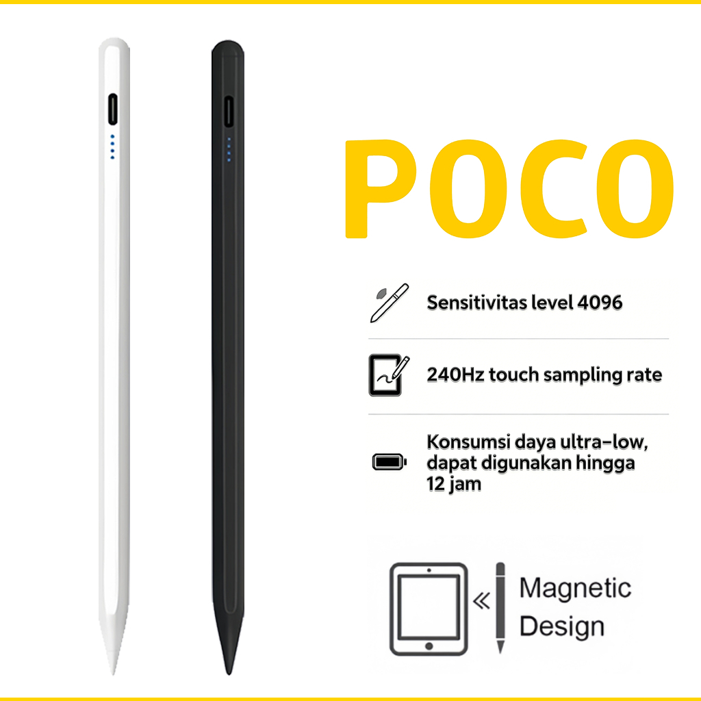 [100% Asli Garansi 24 Bulan][NEW][COD]POCO Stylus Pen,  For Android POCO Pad X1/F6/X6/M6 Pro/C65/Pad