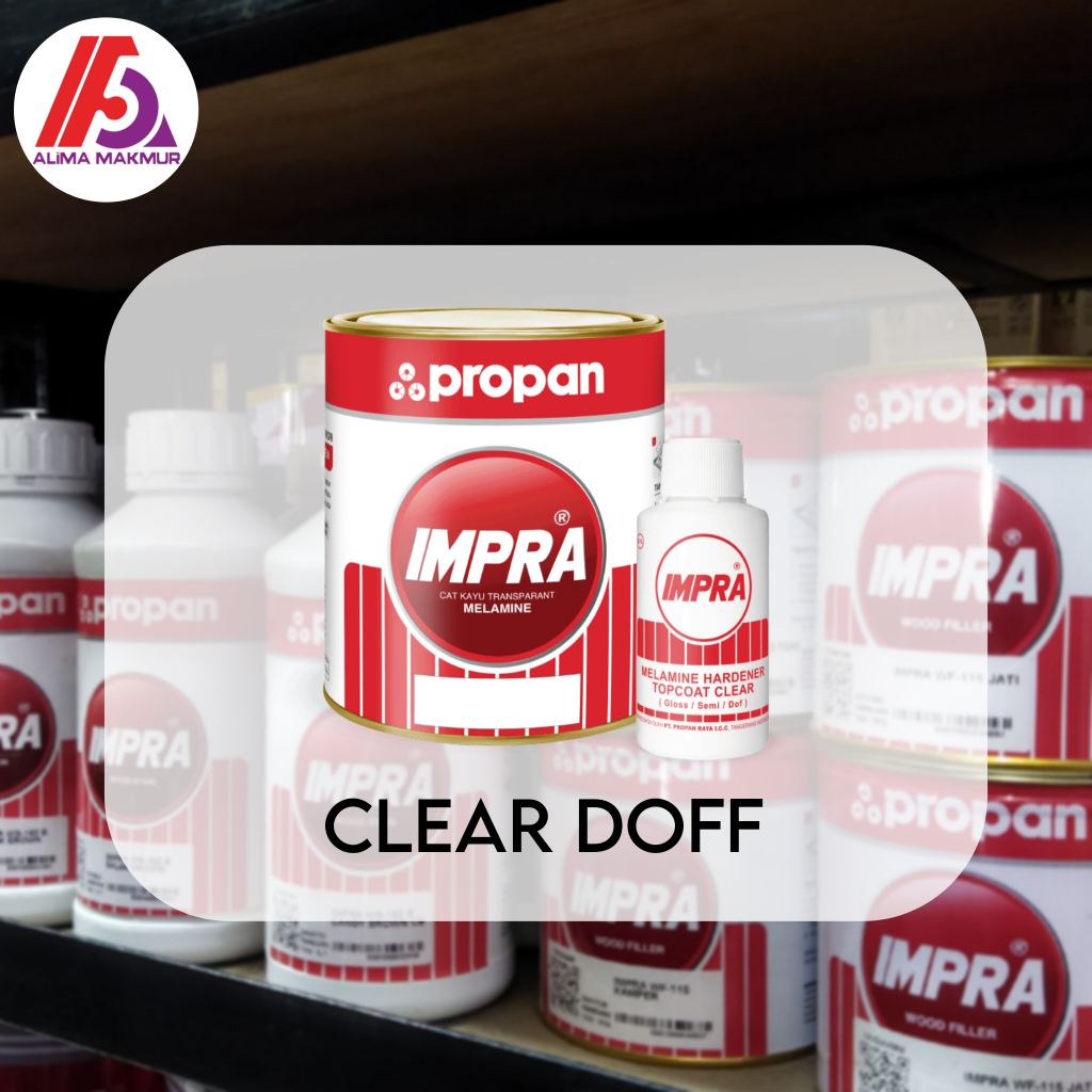 Impra Melamine Clear Doff 1lt / Clear Doff Melamine Kayu Meja Kursi