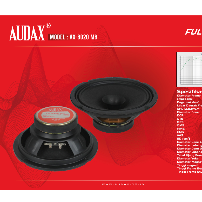 Speaker AUDAX AX 8020 M8 / AX8020M8  FULL RANGE