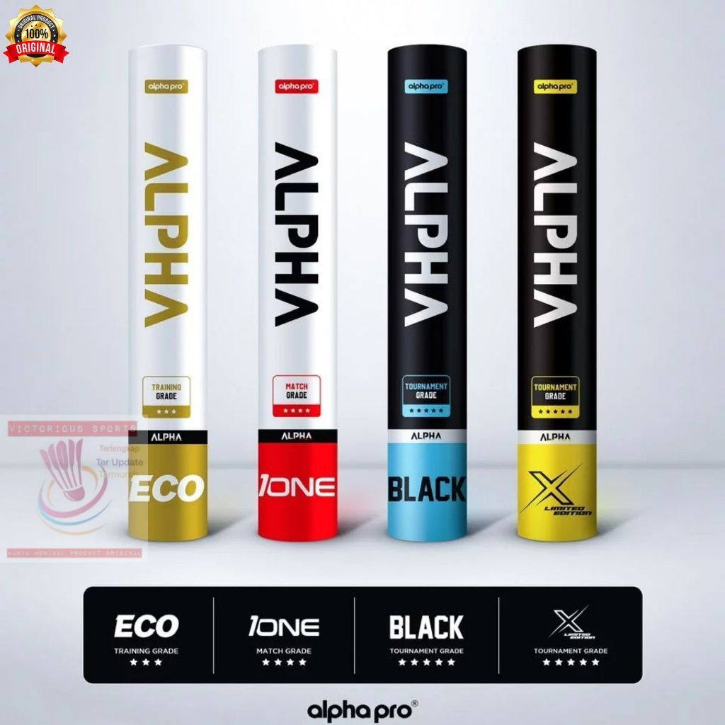 SHUTTLECOCK ALPHA BADMINTON BULUTANGKIS ALPHA ECO 3 in 1 ORIGINAL