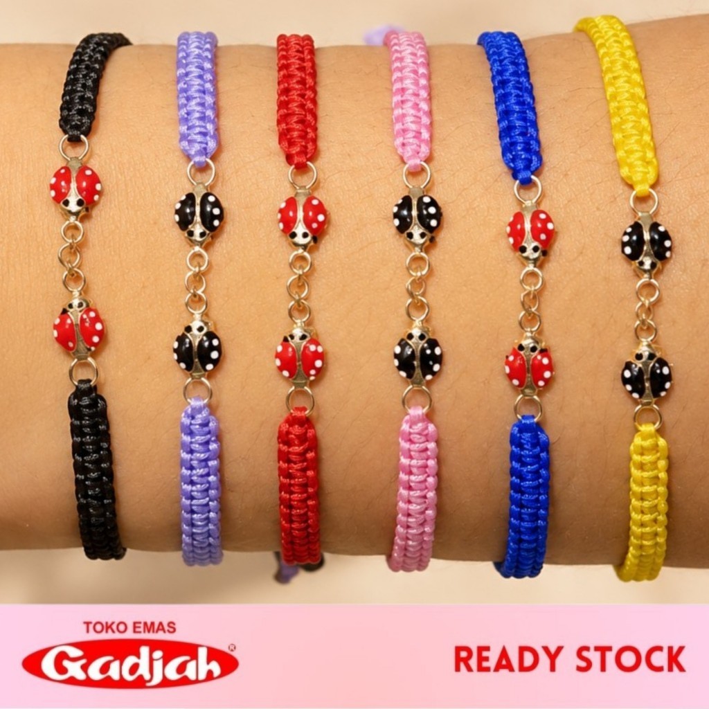 Gelang Emas Kepang Minnie Ladybug Twins - Toko Emas Gadjah