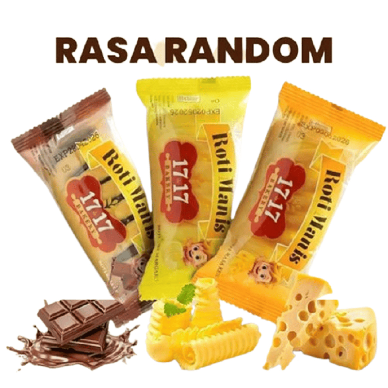 1717 Bakery Roti Manis 1 Dus Isi 24 Pics Mix/Campur (Repack)