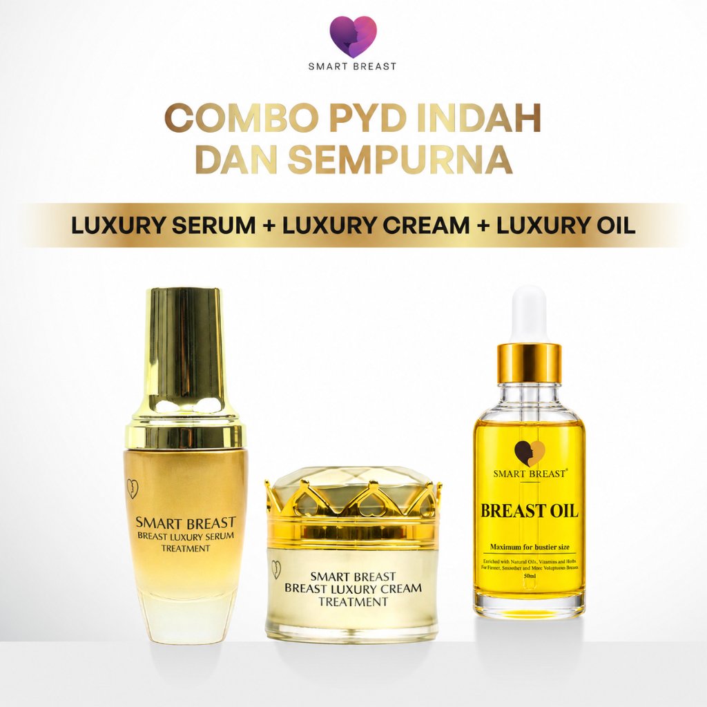 Smart Breast Paket Gold - Luxury Serum + Luxury Cream + Luxury Oil