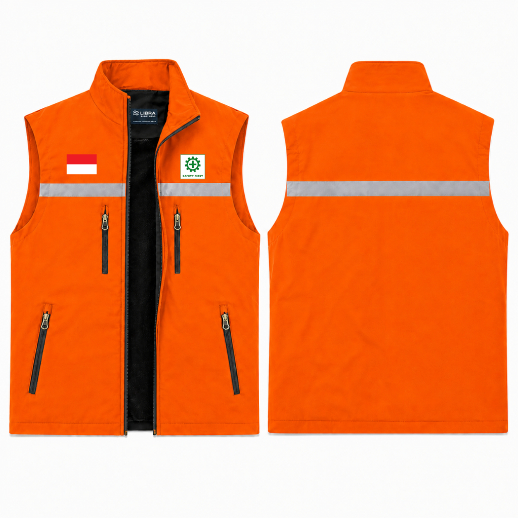 Bisa Custom  Rompi Vest Scotlight Safety K3 Proyek Lapangan / Rompi Proyek Safety / Rompi Safety Tac