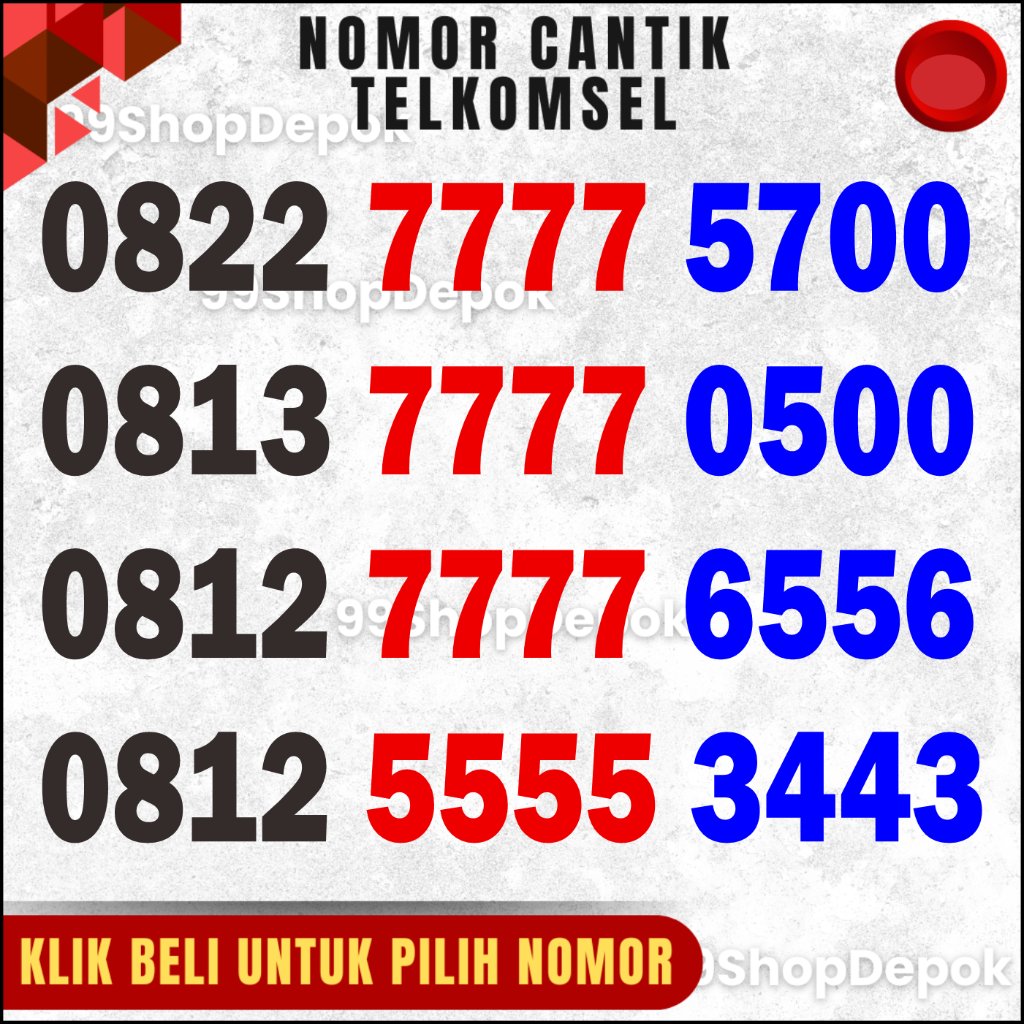 Nomor Cantik Simpati 7777, Nomer Cantik Telkomsel Simpati 4g 5g Kartu Perdana 5555 3443 6556 5700