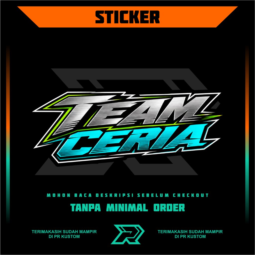 STIKER TEAM CERIA