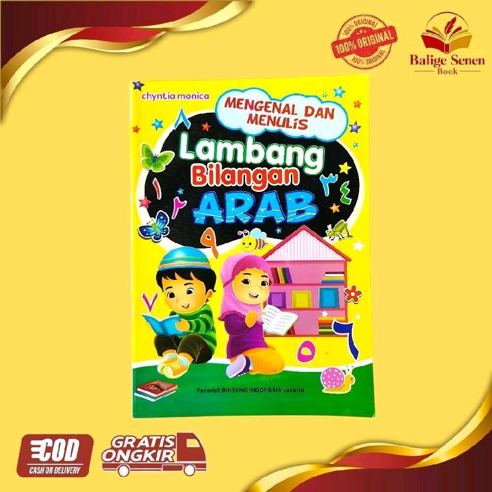 Buku Belajar Menulis Angka Arab | Mengenal Lambang Bilangan Arab untuk PAUD, TK & SD