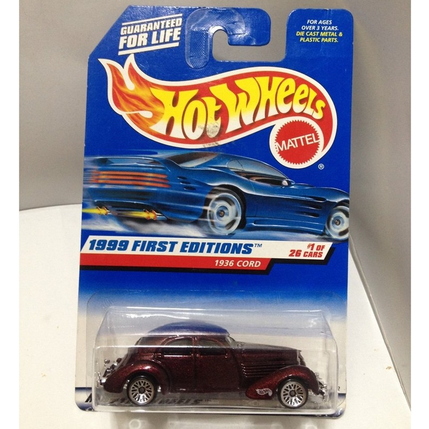 Hot Wheels. 1999 First Editions - 1. 1936 Cord. LW by MATTEL