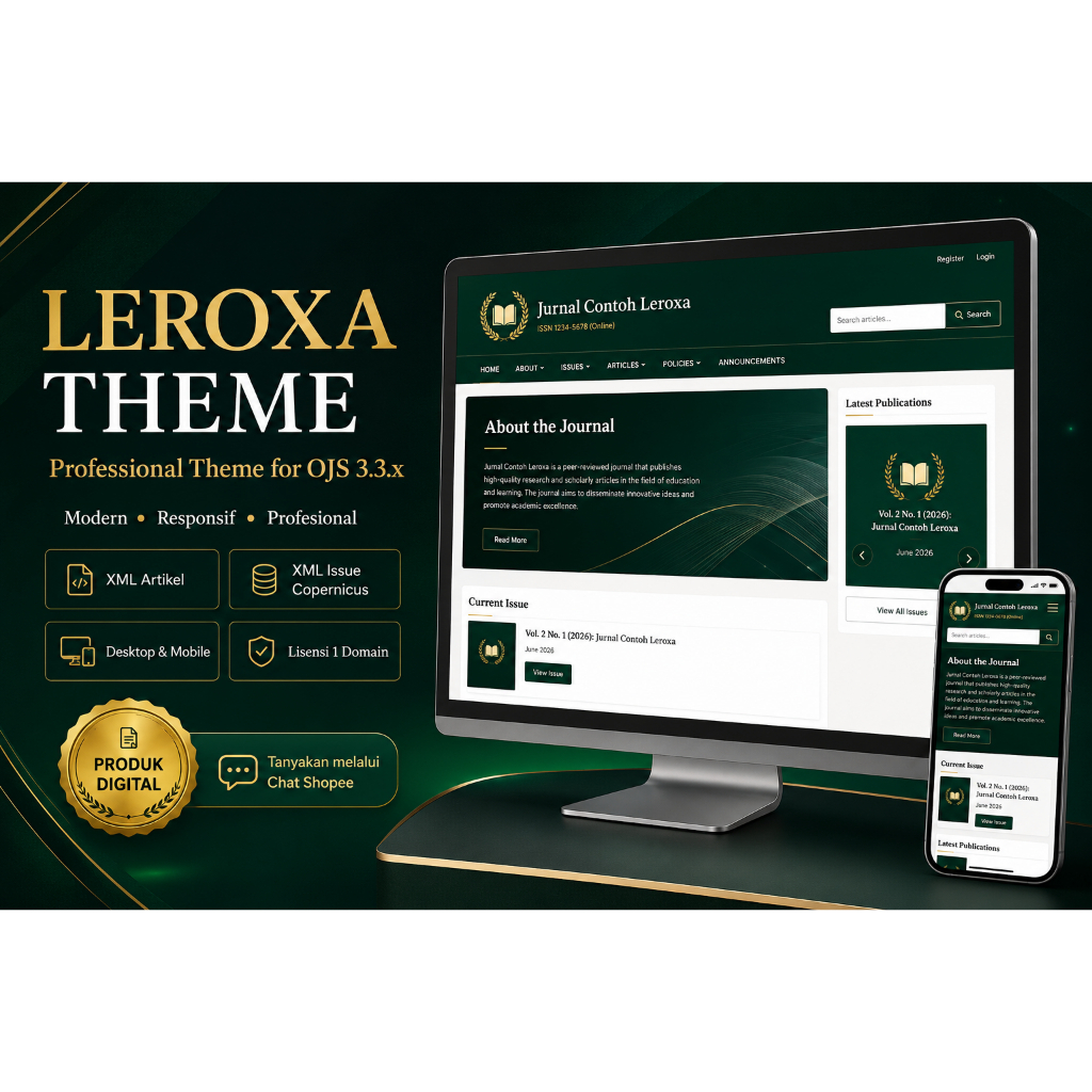 Leroxa Theme OJS 3.3.XX Responsive – XML Artikel & Issue Copernicus