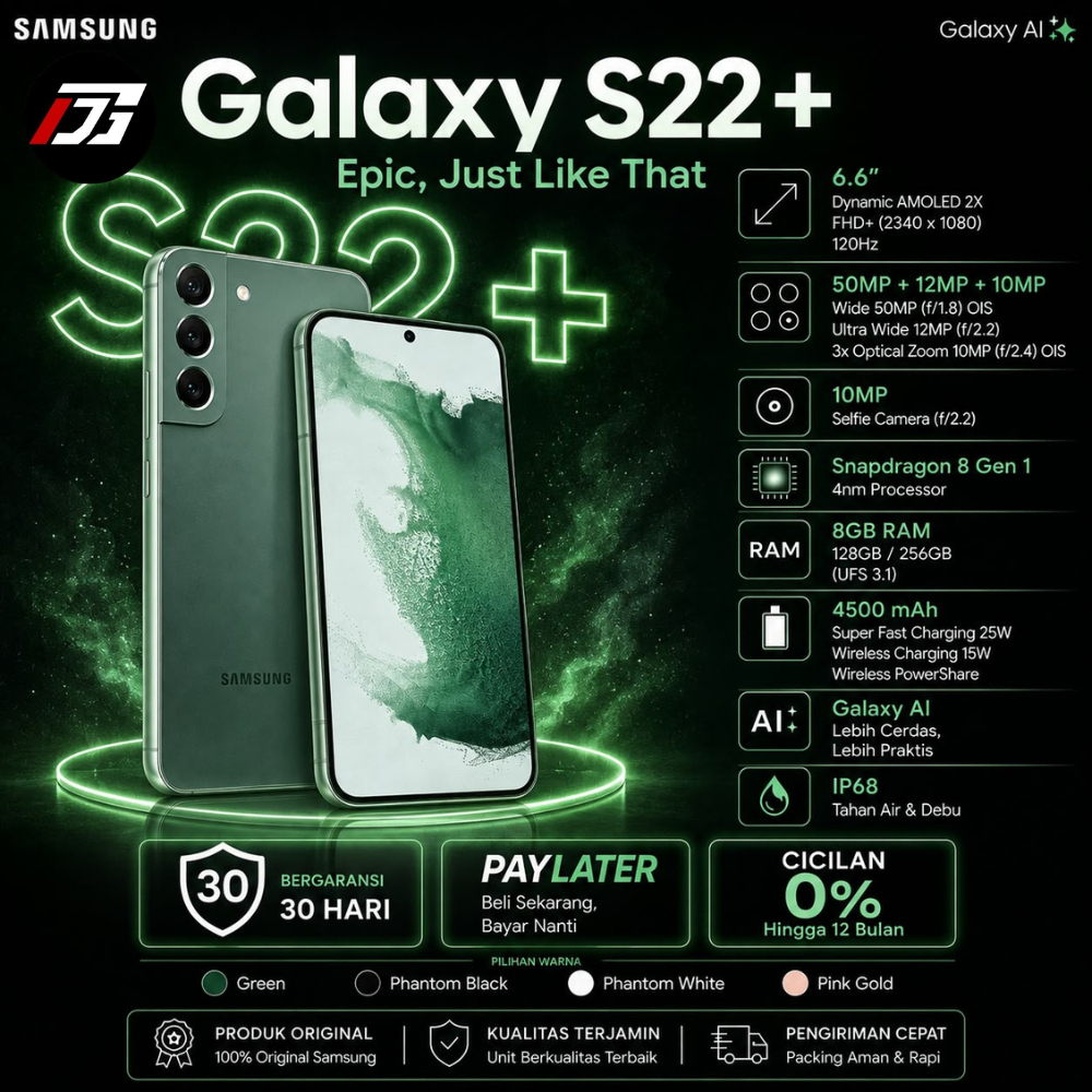 Samsung Galaxy S22 Plus 8/256GB 8/128GB 5G | S22 8/256 8/128 5G SEIN Second Fullset Original