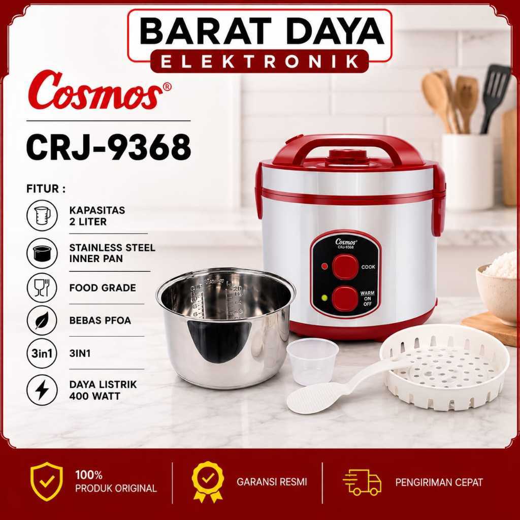 Cosmos Harmond CRJ-6368 / CRJ-9368 Magic Com 2 Liter Harmond 3in1Cosmos Anti Gores