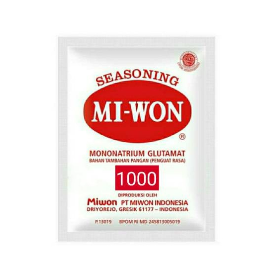 Miwon 1000 kemasan 1 pack isi 4 renteng