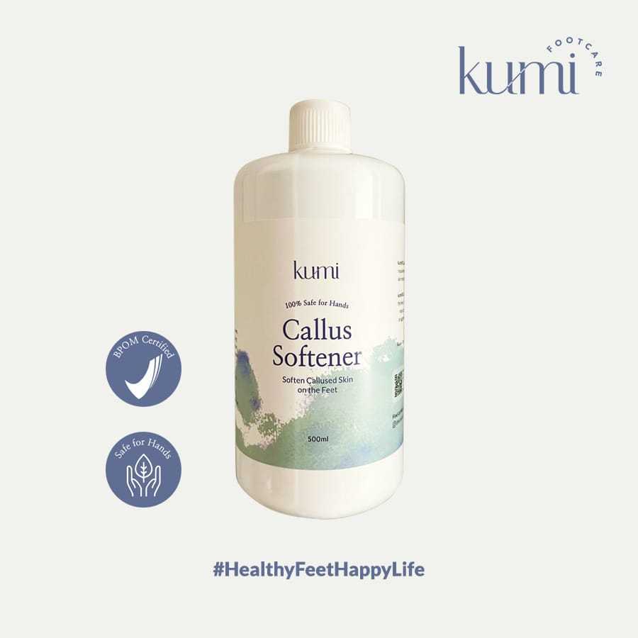 KUMI CALLUS REMOVER SOFTENER 500 ML [BPOM] / FOOTCARE / PEDICURE CALLUS TREATMENT