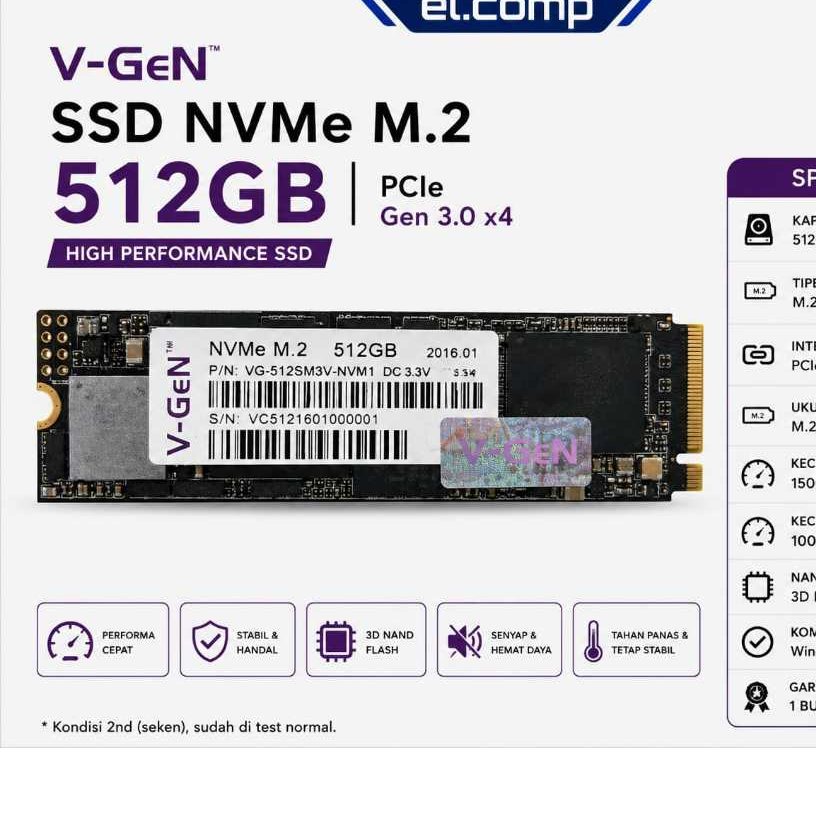 SSD NVME 512GB VGEN